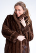 girl wearing fur b