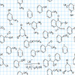 Chemical seamless pattern