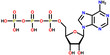 Adenosine triphosphate (ATP) structural formula