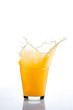 Orange juice splash