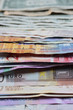 Banknoten Euro, Dollar, Franken, Pfund,  © Bruno Arnold