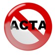 Vector: Stop acta Stop acta