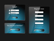 Login and register web screens-vector