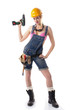 Sexy Handwerkerin in Latzhose