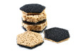 kitchen sponges for ware washing on a white kitchen sponges for ware washing on a white