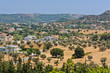 view from the mountains to the town