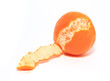 orange tangerine on white background orange tangerine on white background