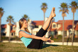 woman exercising