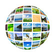 Collage of many nature photos