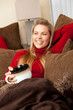 woman lounging
