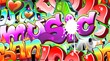 Graffiti Urban Art Background. Seamless design