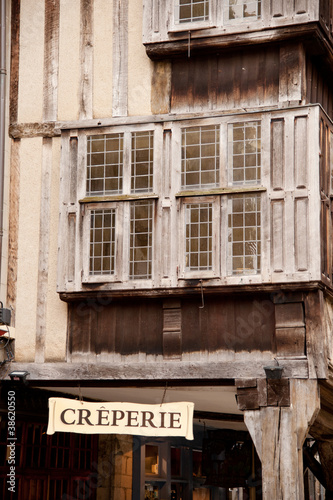 Photo: Medieval timberframe house in historic Dinan, Brittany Medieval timberframe house in historic Dinan, Brittany