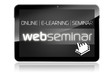 Tablet mit Web-Seminar