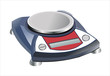 Electronic scales isolated on a white background