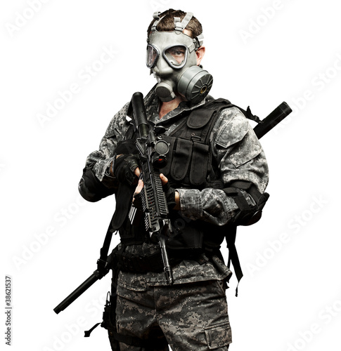 Foto: young soldier portrait young soldier portrait