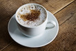 Perfect white coffee cup on the table Perfect white coffee cup on the table