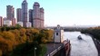 Ship sail down the Moscow Canal