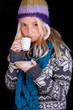beautiful woman having cup of coffee