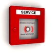 Roter Service Melder