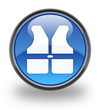 Life jacket glossy button