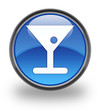 Drink Blue Glossy Button