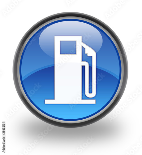 Illustration: Fuel Station Glossy Button Fuel Station Glossy Button