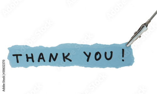 Photo: Frase Thank You on paper Frase Thank You on paper