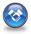 Handshake Button Glossy Button