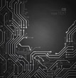 Black Abstract background of digital technologies