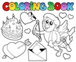 Coloring book Valentine theme 4