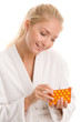 Woman with pills