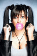 chewing gum bubble