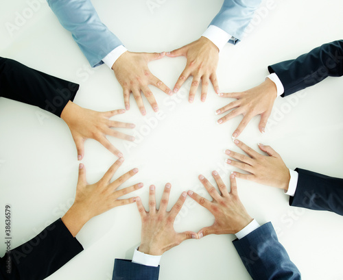 Photo: Hands of businesspeople Hands of businesspeople