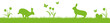 Hasen Blumen Schmetterlinge Silhouette Ostern