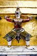 the mythical giant guardian in wat phra kaew, bangkok, thailand the mythical giant guardian in wat phra kaew, bangkok, thailand