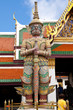 demon gate guardian at wat phra kaew, bangkok, thailand demon gate guardian at wat phra kaew, bangkok, thailand