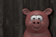 lustiges cartoonschwein
