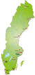 Schweden als Internetkarte