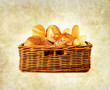 basket of baked bread