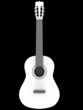 Guitar over black