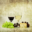 cheese and wine print