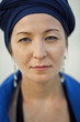 Photo: A girl in a blue turban A girl in a blue turban