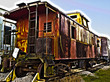 HDR surreal old caboose 1