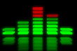 Music equalizer backdrop