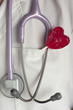 Fonendoscopio y piruleta, corazón, San Valentín.