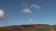 Blue sky with fluufy white clouds