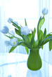 Vase of white tulips Vase of white tulips