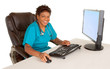 Foto: African American Nurse Smiling at Camera African American Nurse Smiling at Camera