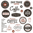 Vintage coffee labels and lettering Vintage coffee labels and lettering