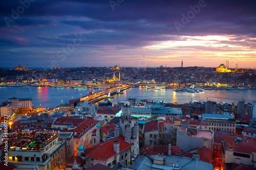 Foto: Istanbul Sunset Panorama Istanbul Sunset Panorama